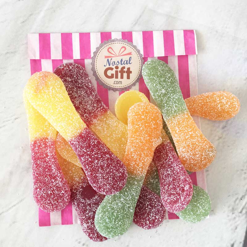 Bonbon langues de chat goût fruits citriques x10