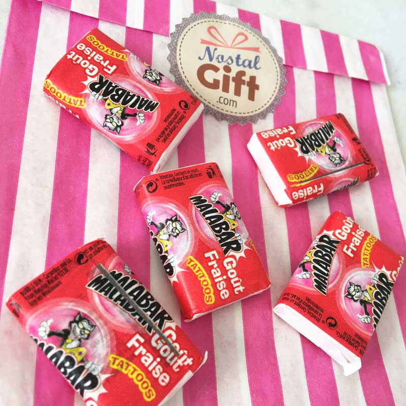 Chewing-gum Malabar (goût fraise) x5