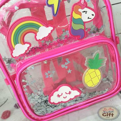 Sac à dos transparent licorne – Image 2
