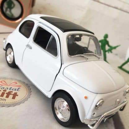 Miniature Fiat 500 - blanc -  échelle 1:24 - 15 cm – Image 3
