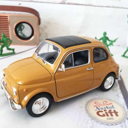 Miniature Fiat 500 - Jaune dorée - échelle 1:24 - 15 cm – Image 3