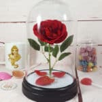 Lampe veilleuse Disney La Belle et La Bête - Rose enchantée