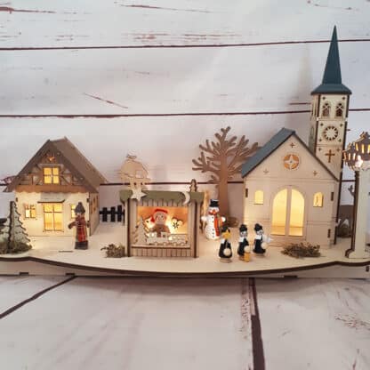 Veilleuse - Village de Noël - Décoration de noël