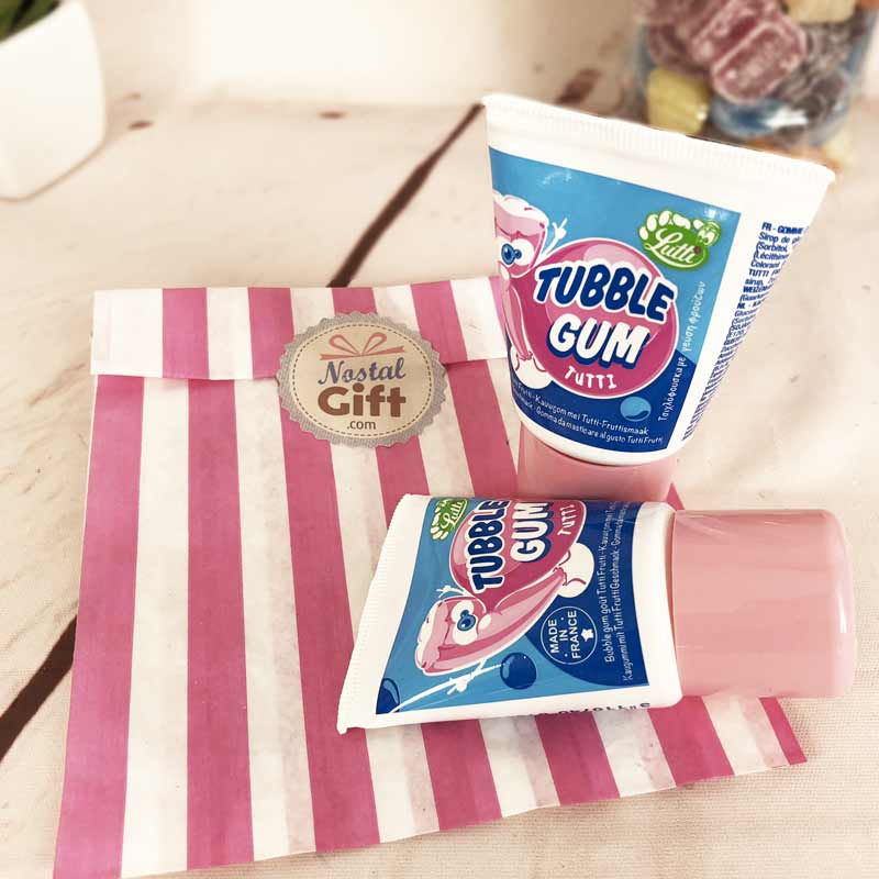 Tubble gum Chewing gum en tube Tutti frutti x2 Chewing gum Léo