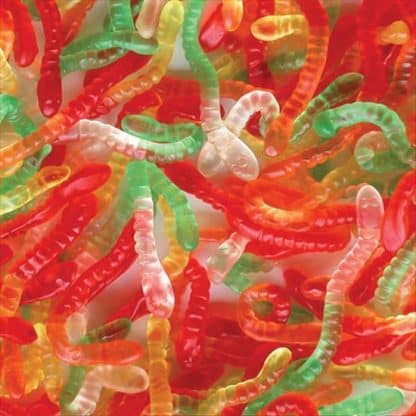 Bonbons Vers de terre luisants gélifiés x20 - 150g - bonbon Haribo