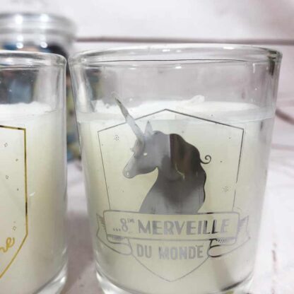 Petites bougies parfumées décoratives Licorne x4 – Image 2