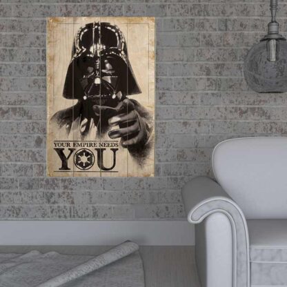 Star Wars - Décoration murale sur bois - Dark Vador (59x40 cm)