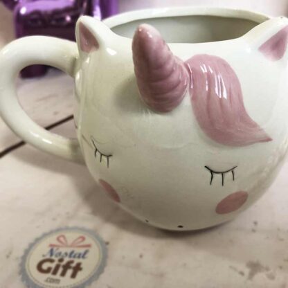 Mug 3D licorne blanc