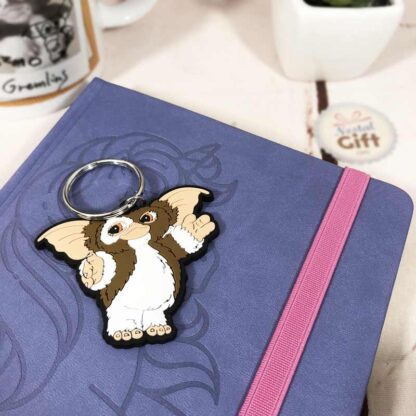 Porte clés Gizmo marron et blanc – Image 2