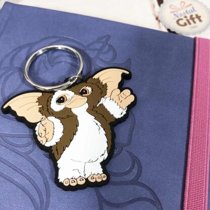 Porte clés Gizmo marron et blanc