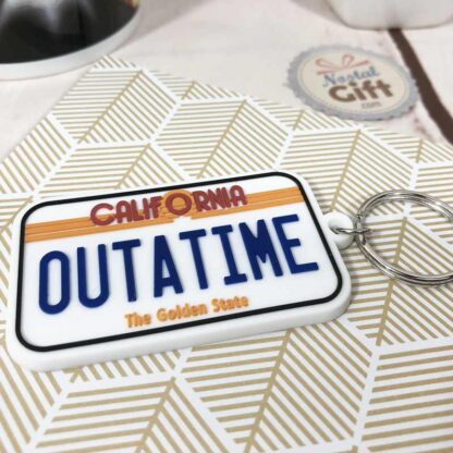 Retour vers le Futur - Porte clés plaque Delorean – Image 2