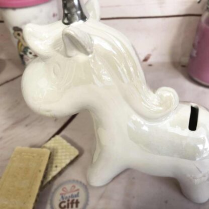 Figurine / Tirelire Licorne Blanche – Image 3