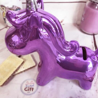 Figurine / Tirelire Licorne Rose – Image 3