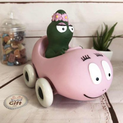 Barbapapa - Grande Figurine / Tirelire Barbapapa et Barbalala en voiture (15 cm) – Image 2