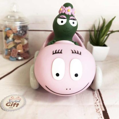 Barbapapa - Grande Figurine / Tirelire Barbapapa et Barbalala en voiture (15 cm)