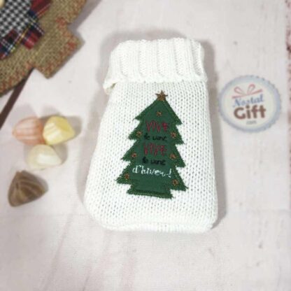 Chauffe Main de poche - Chaufferette de Noël - Sapin "Vive le vent d'hiver"