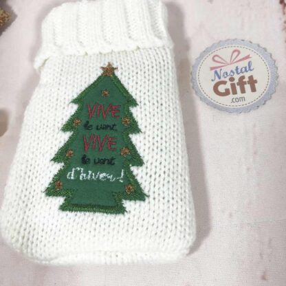 Chauffe Main de poche - Chaufferette de Noël - Sapin "Vive le vent d'hiver" – Image 2