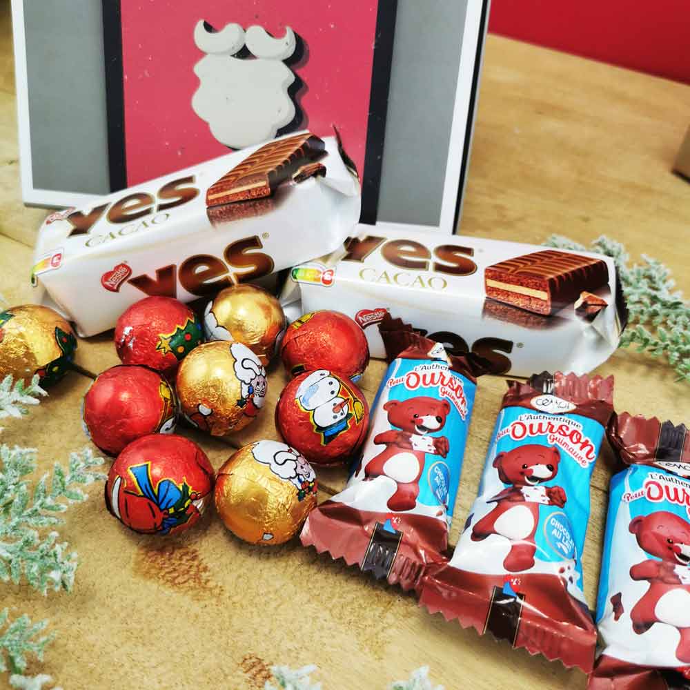 Assortiment de chocolats sac de Noël KINDER