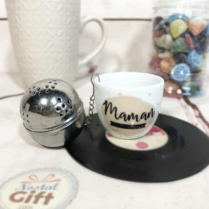 Infuseur à thé et sa coupelle - cadeau maman