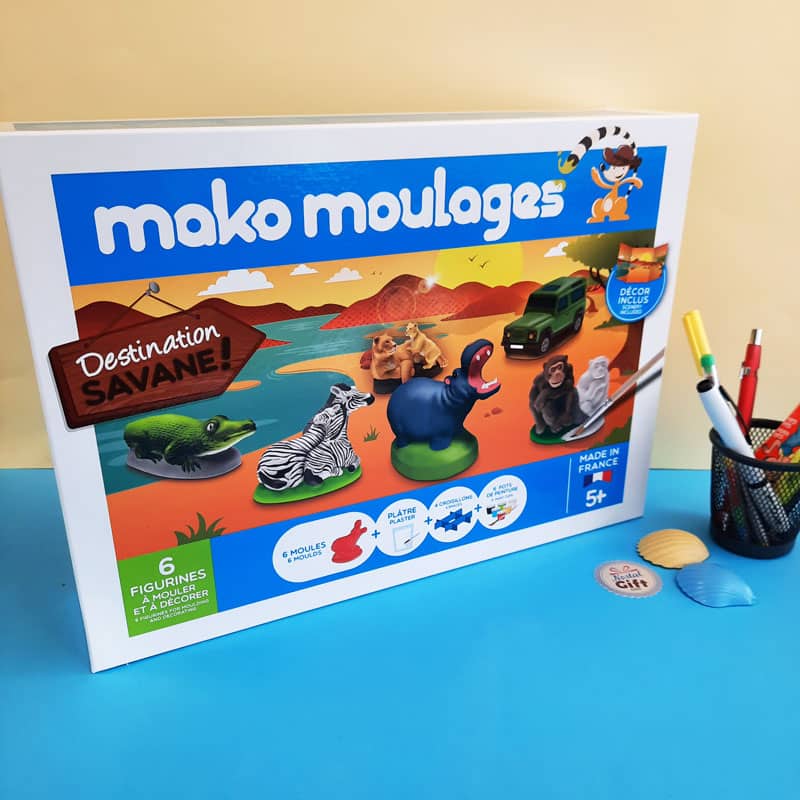 Mako moulages - 6 figurines - Destination Savane - Mako Créations