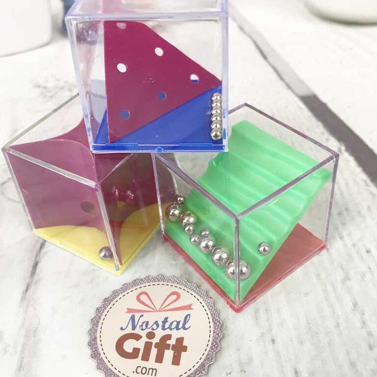 Cube De Dextérité Rotatif - Casse-tête à Billes Colorées - Jeu D'adresse Et De Réflexion - Couleur Turquoise