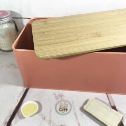 Grande boîte à pain avec planche en bambou – Image 11