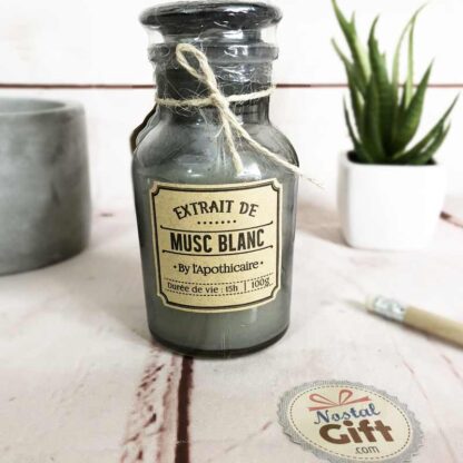 Bougie collection L'Apothicaire - Musc blanc