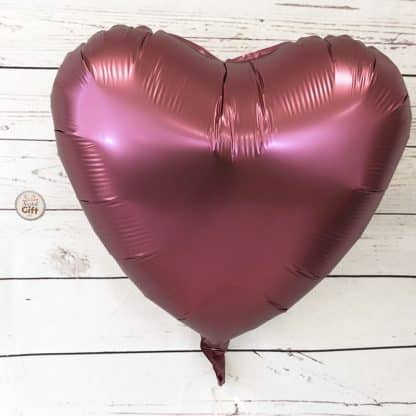 Ballon mylar coeur 40 cm - Rose mat