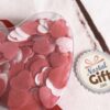 Confetti de bain en forme de coeur – Image 2