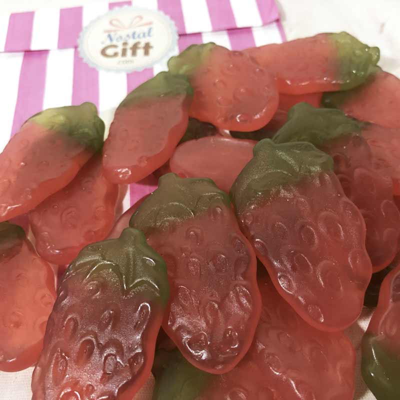 Bonbon goût fraise géante gélifiée Haribo x20