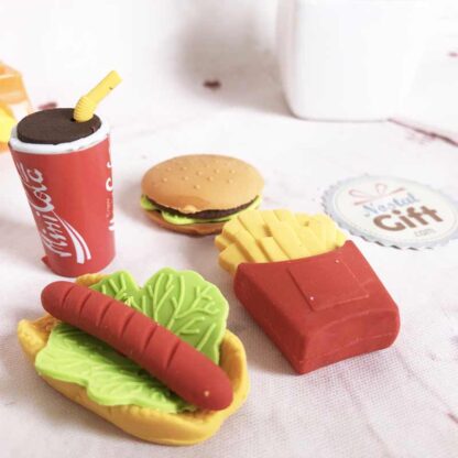 Gommes menu fast food x 4