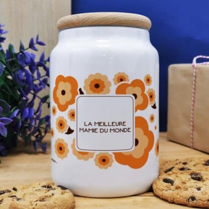 Bocal à biscuit "Meilleure mamie du Monde" personnalisable - Cadeau mamie – Image 6