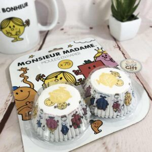 Monsieur Madame Moule A Papier Pour Cupcake X 75