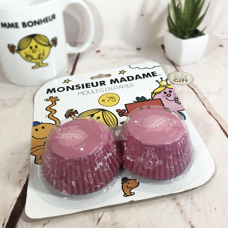 Monsieur Madame - Moule à papier pour Cupcake x 75