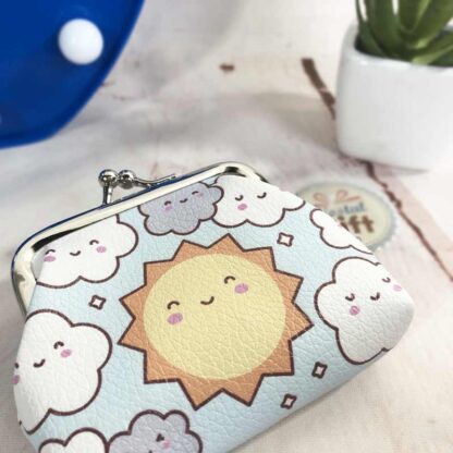 Petit porte monnaie mignon - Soleil et Nuage – Image 4