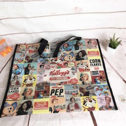 Grand sac shopping vintage Kellogg's - Publicité Kellogg's
