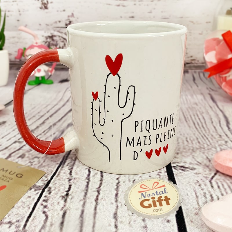 Mug "Piquante mais pleine d'amour" - Idée Cadeau Saint Valentin