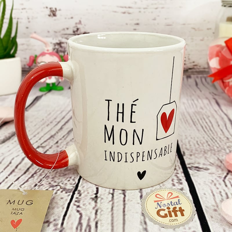 Mug "Thé mon indispensable" - Idée Cadeau Saint Valentin
