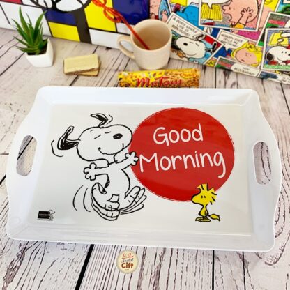 Plateau de service Snoopy - "Good Morning"
