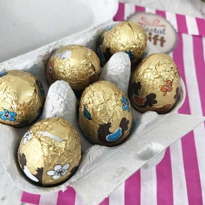 Boîte à oeufs Chocolat Praliné "A tout problème, le chocolat est la solution" – Image 3