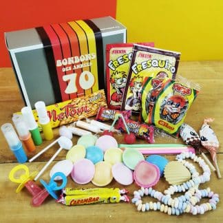 Boîte à bonbons nostalgique mystère des années 90 Cadeau de fête d