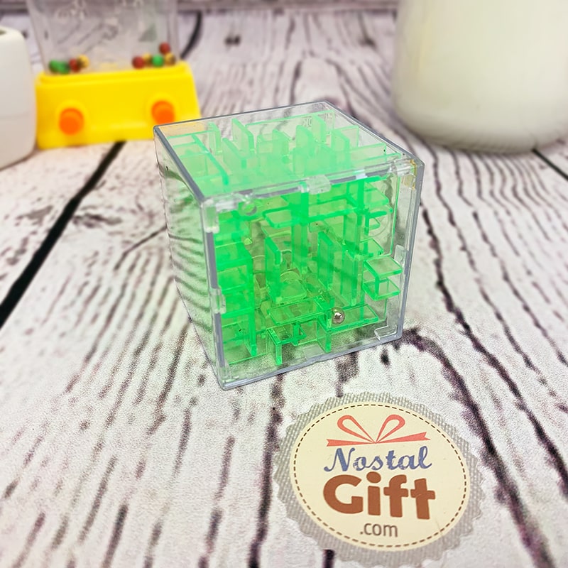Cube Labyrinthe 3D - Puzzle Interactif Avec Bille - Jeu De Logique Pour Enfants Et Adultes