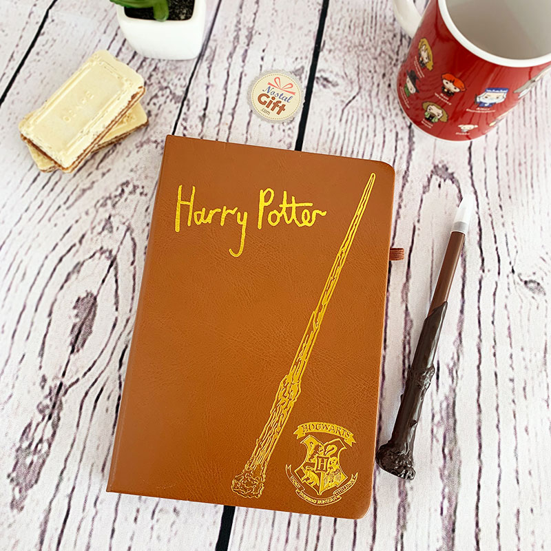 Carnet Harry Potter et stylo baguette magique pour écolier sur