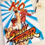 Street Fighter - Plaque en métal KO Ryu