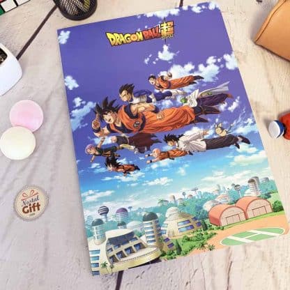 Cahier A4 Dragon Ball DBS avec 96 pages & Gros carreaux (séyès) - Clairefontaine