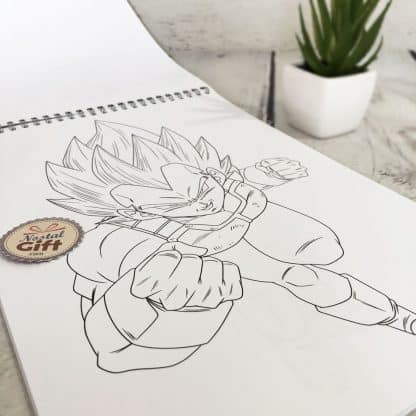 Bloc de coloriage A4 Dragon Ball 84 pages - Clairefontaine