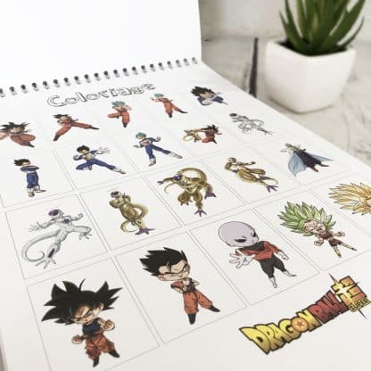 Bloc de coloriage A4 Dragon Ball 84 pages - Clairefontaine