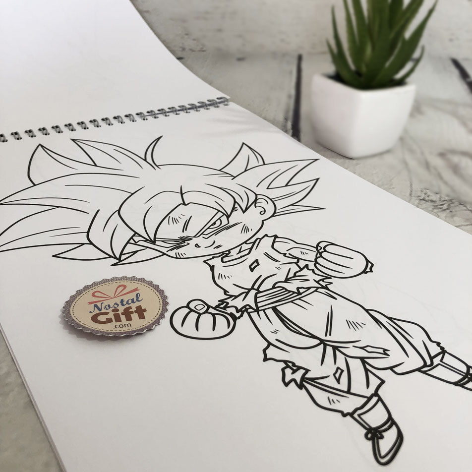 Bloc de coloriage A4 Dragon Ball 84 pages  Clairefontaine