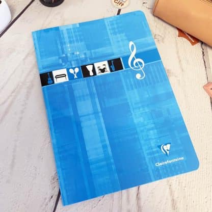 Cahier de musique 10 portées 17x22 avec 48 pages - Clairefontaine