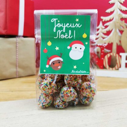 Sachet de Noël bonbons mûres multicolores X 30